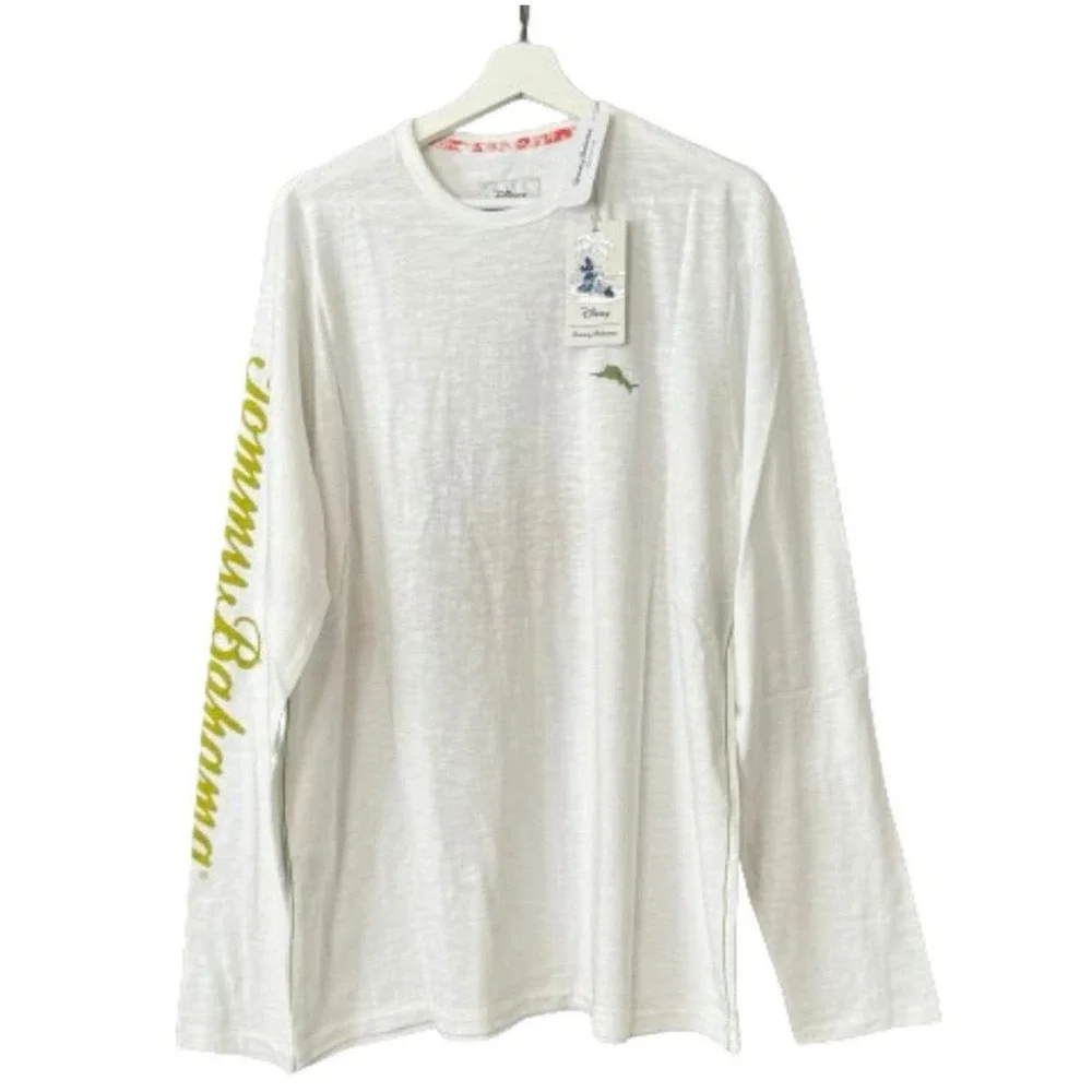 Tommy Bahama Disney Happiest Surf On Earth Long Sleeve Mickey Mouse T-Shirt XLT - Picture 5 of 9